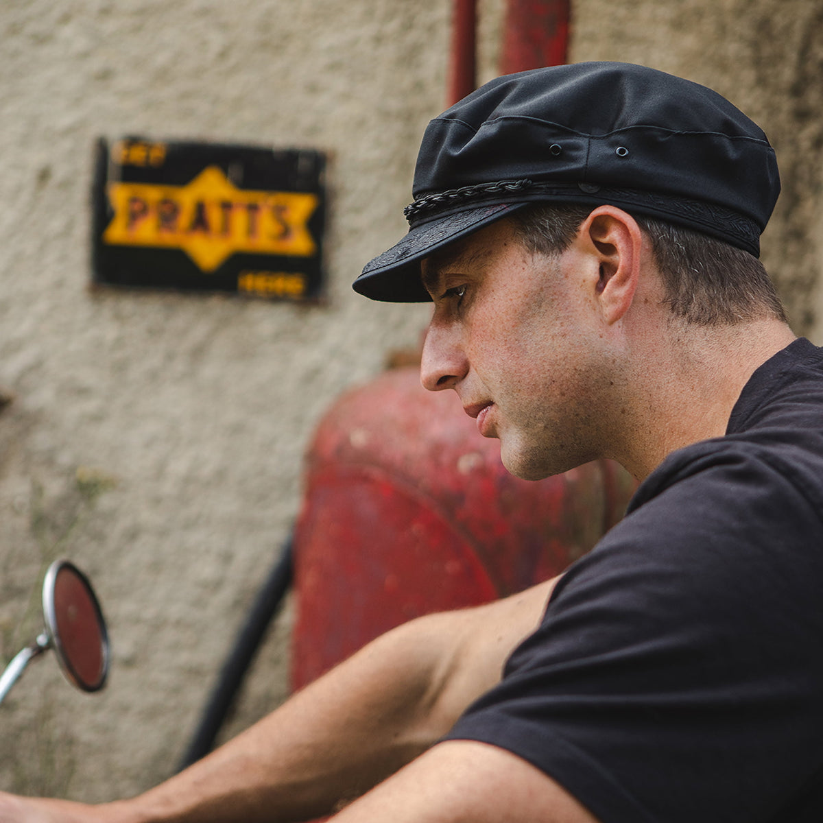 Casquette de Marin Grec en Coton Classic noir JAXON & JAMES