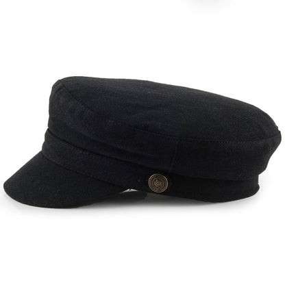 Casquette de Marin en Lin Épais Paddington noir CHRISTYS