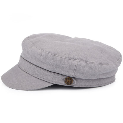 Casquette de Marin en Lin Épais Paddington gris CHRISTYS