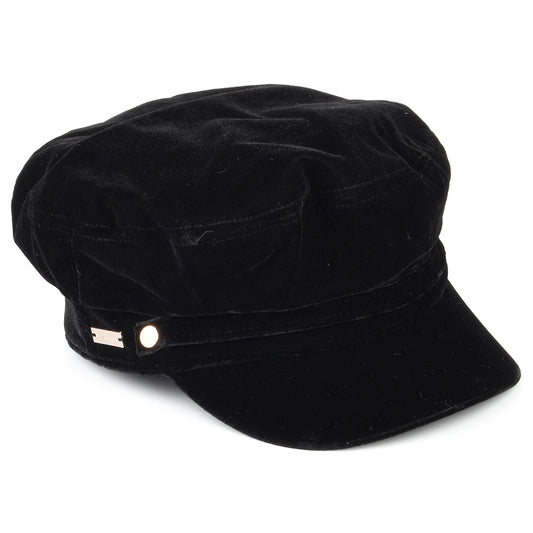Casquette de Marin en Velours Odile noir BETMAR