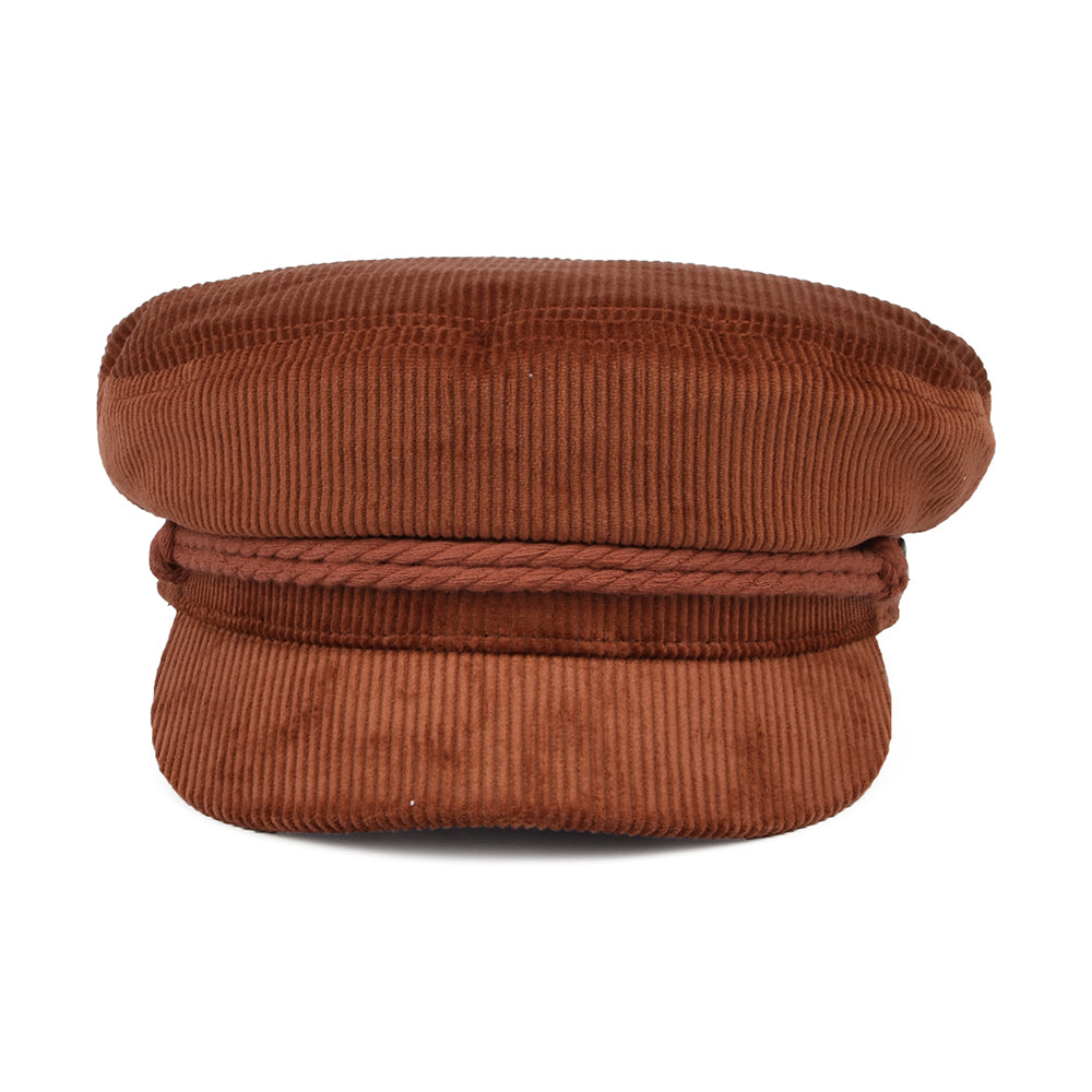 Casquette de Marin en Velours Côtelé ocre BRIXTON
