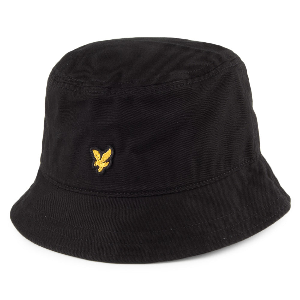 Chapeau Bob en Coton Sergé noir LYLE & SCOTT