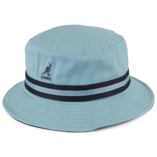 Chapeau Bob Stripe Lahinch bleu clair KANGOL