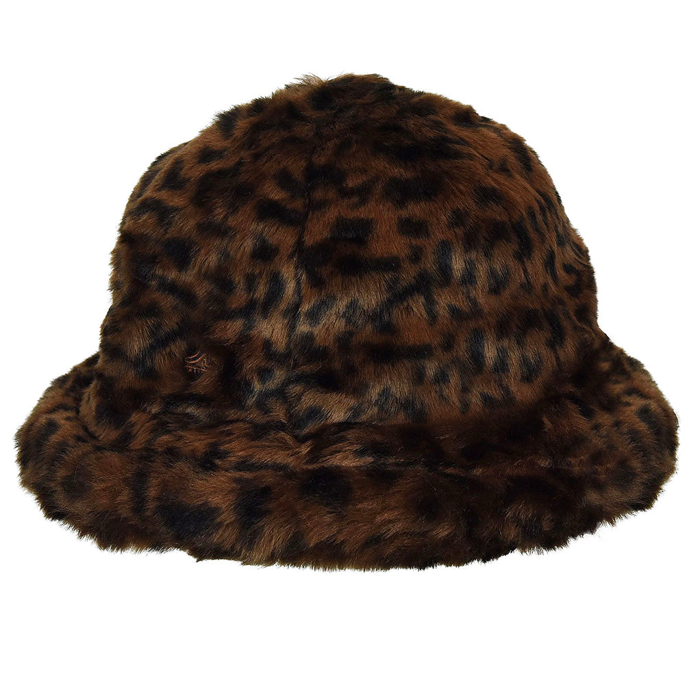 Chapeau Bob en Fausse Fourrure Casual léopard KANGOL