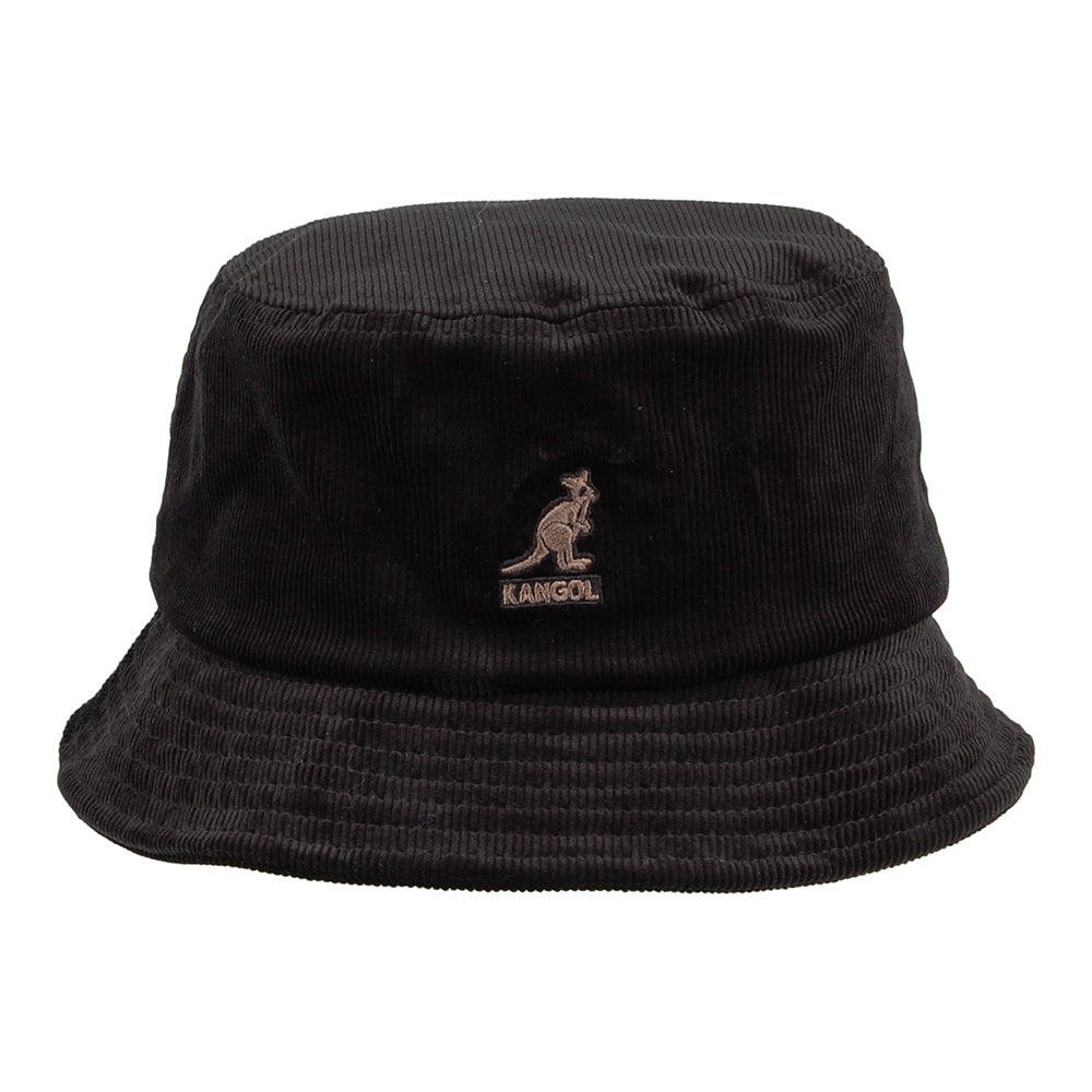 Chapeau Bob en Velours Côtelé noir KANGOL