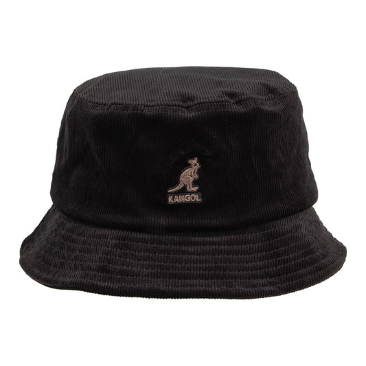 Chapeau Bob en Velours Côtelé noir KANGOL