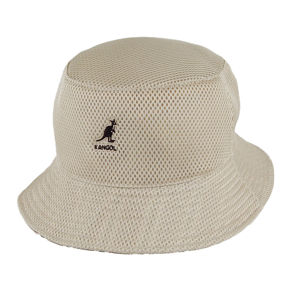 Chapeau Bob Réversible à Motif Double mélange de bordeaux KANGOL