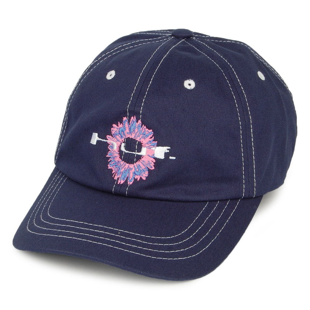Casquette à Visière Incurvée Peaking bleu marine délavé HUF