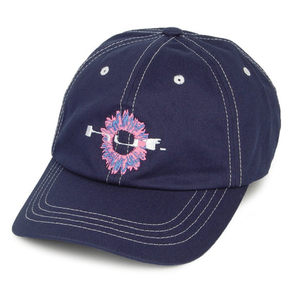 Casquette à Visière Incurvée Peaking bleu marine délavé HUF