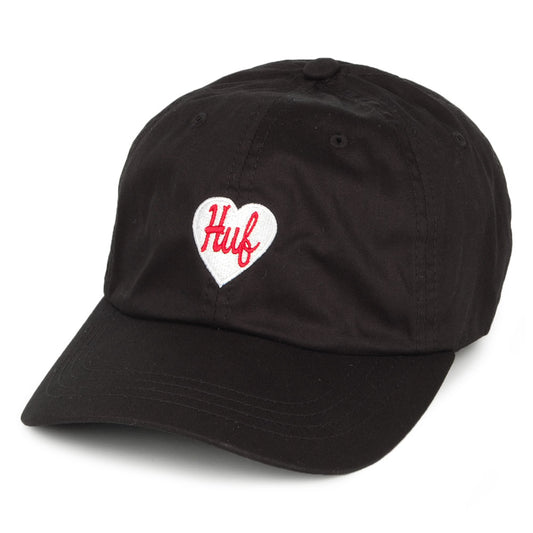 Casquette à Visière Incurvée Plastic Heart noir HUF