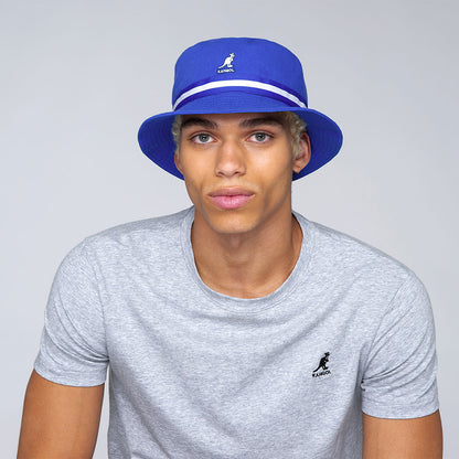 Chapeau Bob Stripe Lahinch bleu KANGOL