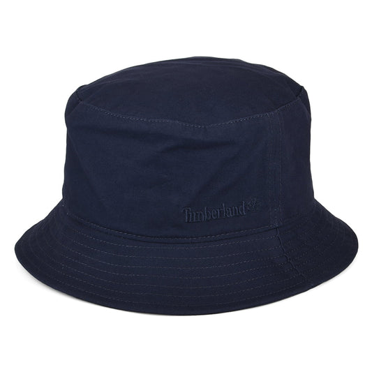 Chapeau Bob en Toile de Coton Peau de Pêche bleu marine TIMBERLAND