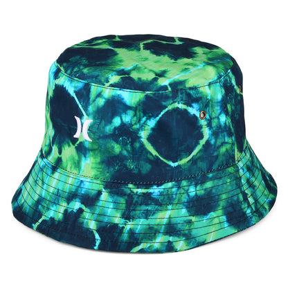 Chapeau Bob Tie Dye Small Logo bleu marine-vert HURLEY