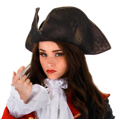 Chapeau Fantaisie Tricorne de Pirate ELOPE