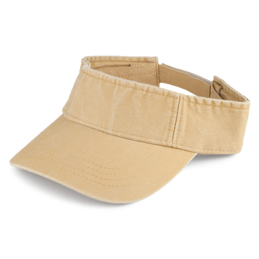 Visière en Coton Sergé Délavé jaune DORFMAN PACIFIC