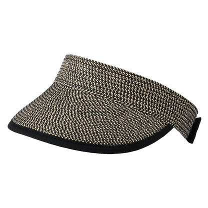 Visière Été Pliable en Paille Toyo naturel-noir SEEBERGER