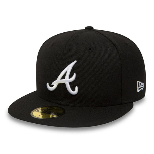 Casquette 59FIFTY MLB League Essential Atlanta Braves noir-blanc NEW ERA
