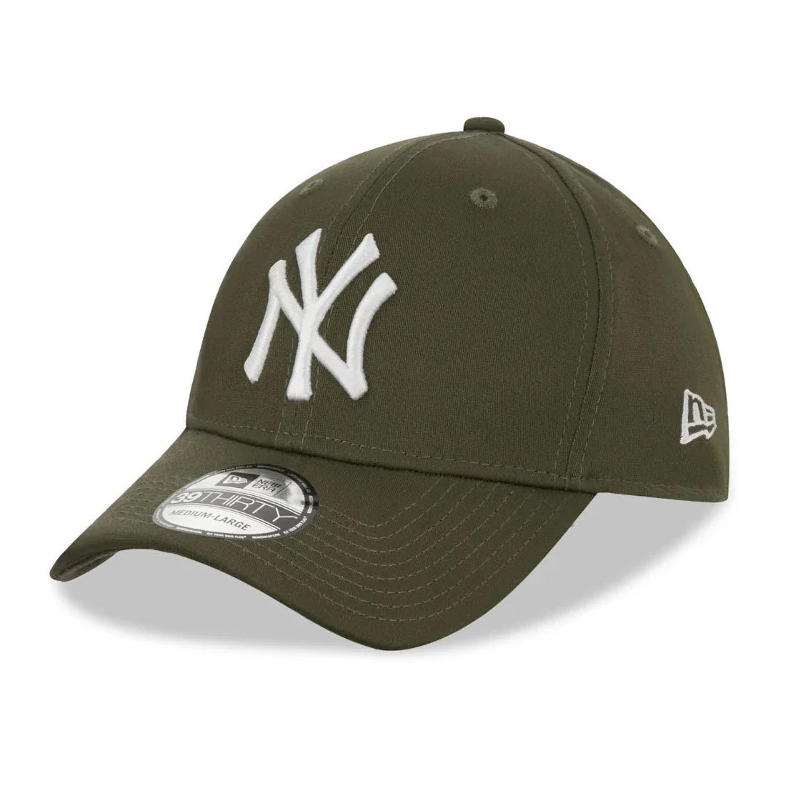 Casquette 39THIRTY MLB League Essential New York Yankees olive-blanc NEW ERA