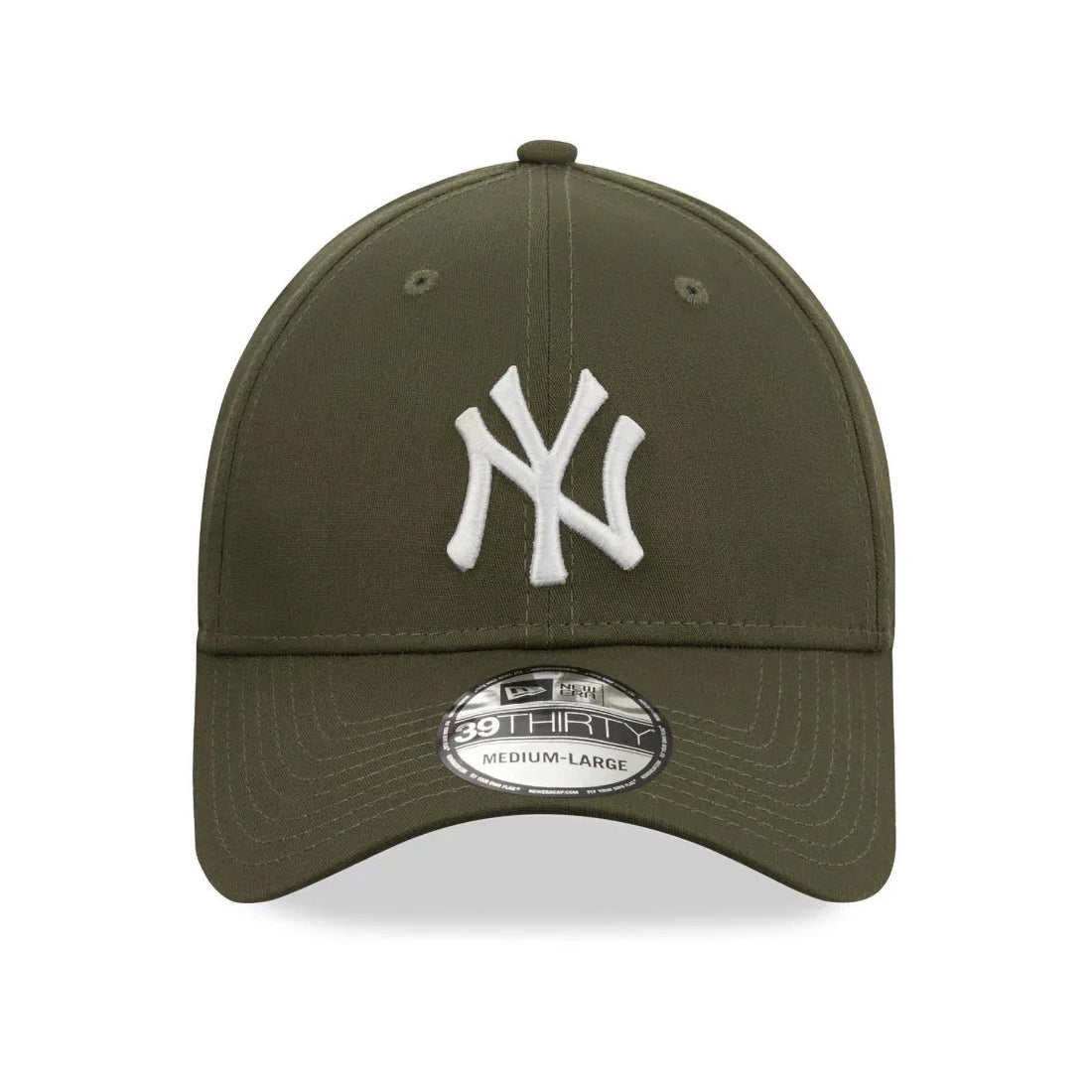 Casquette 39THIRTY MLB League Essential New York Yankees olive-blanc NEW ERA