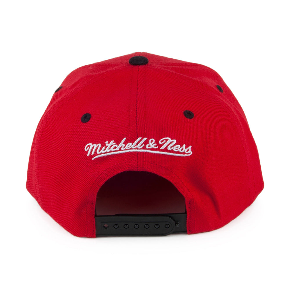 Casquette Snapback Zig Zag Atlanta Hawks rouge-noir MITCHELL & NESS