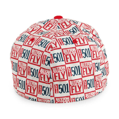 Casquette Flexfit 501 All Over Print blanc LEVI'S