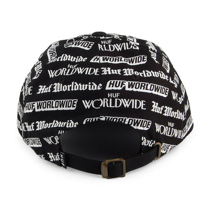 Casquette à Visière Incurvée Fake News noir HUF