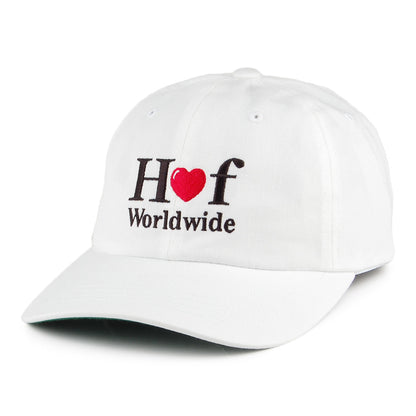 Casquette à Visière Incurvée Love blanc HUF