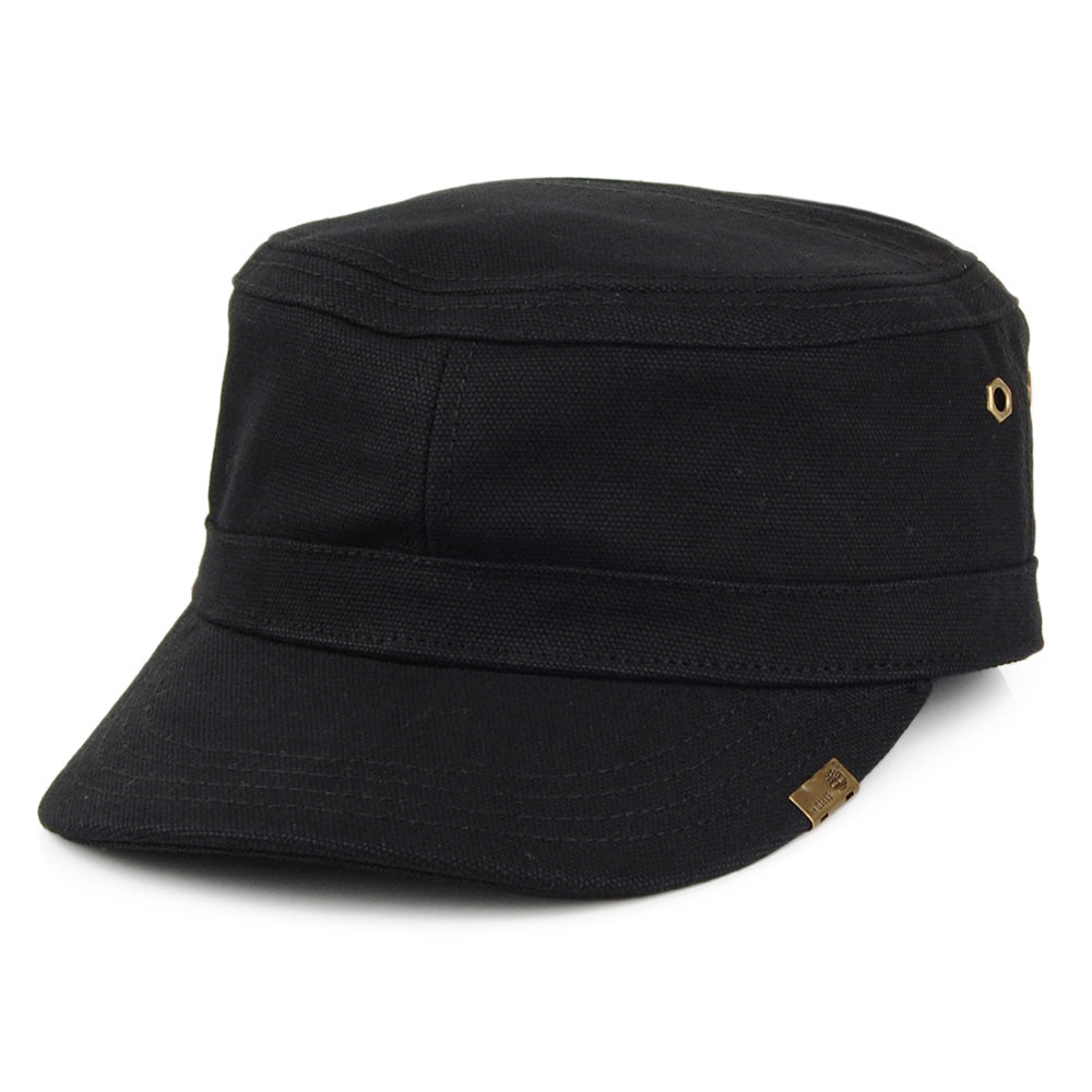 Casquette Militaire en Toile de Coton Cirée noir TIMBERLAND