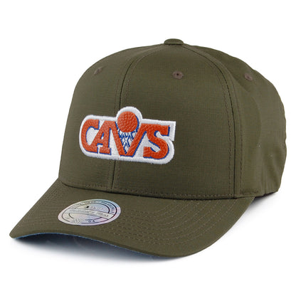 Casquette Snapback Ripstop Battle Cleveland Cavaliers vert militaire MITCHELL & NESS