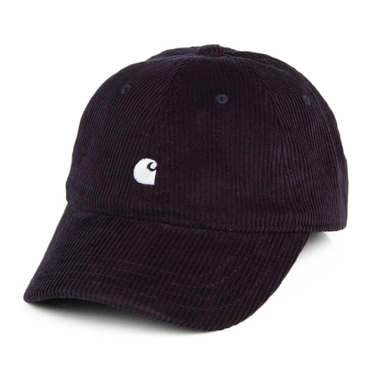 Casquette en Velours Côtelé Harlem bleu marine foncé CARHARTT WIP
