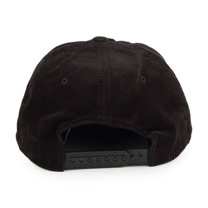 Casquette Snapback en Velours Côtelé Malt MP noir BRIXTON