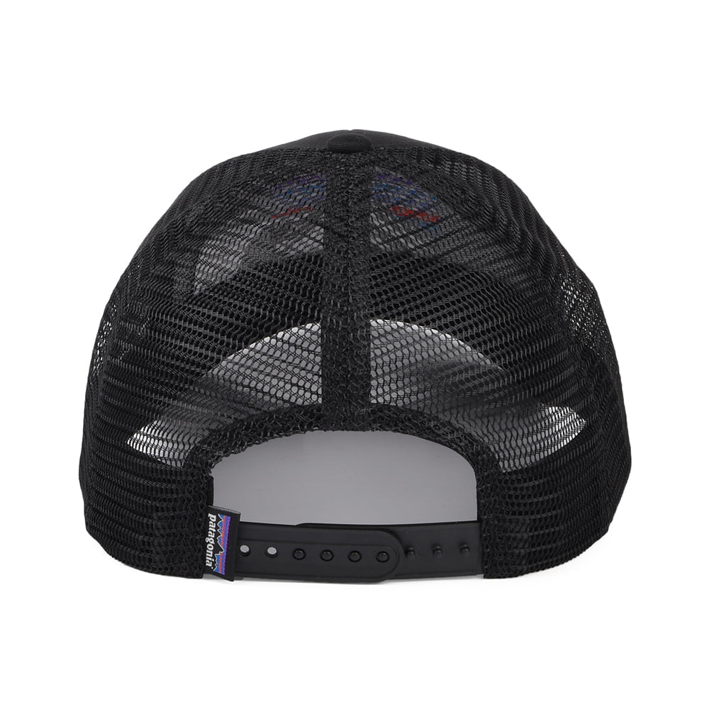 Casquette Trucker en Toile de Coton Bio LoPro Line Logo Ridge noir PATAGONIA