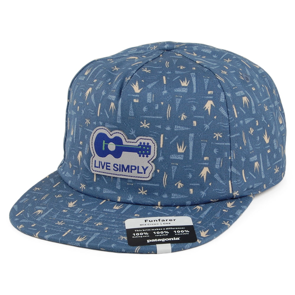 Casquette en Coton Bio Live Simply Guitar Funfarer bleu-multi PATAGONIA