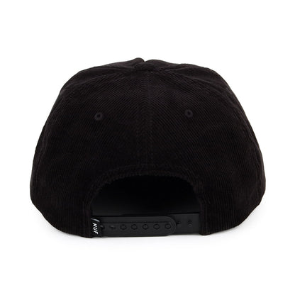 Casquette Snapback en Velours Côtelé Infamous noir HUF