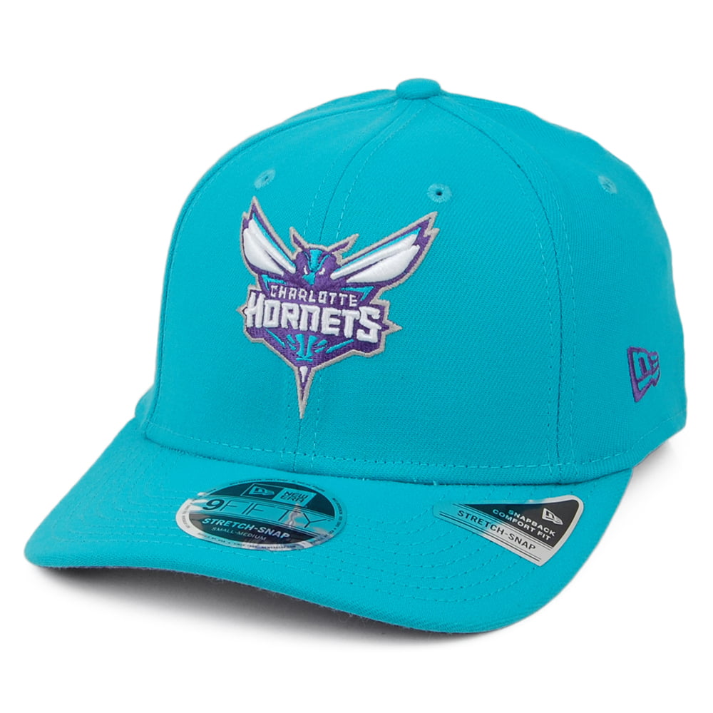 Casquette Snapback 9FIFTY Stretch Snap Charlotte Hornets bleu sarcelle NEW ERA