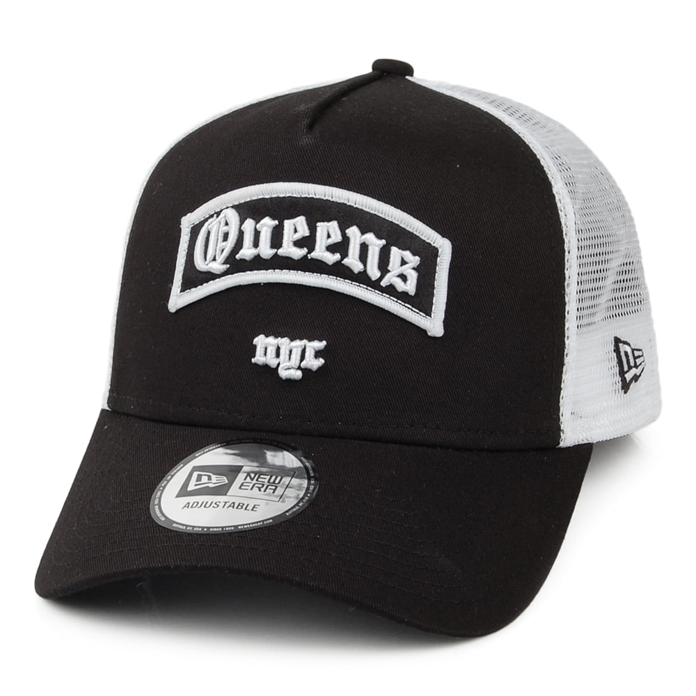 Casquette Trucker A-Frame Borough Queens noir NEW ERA