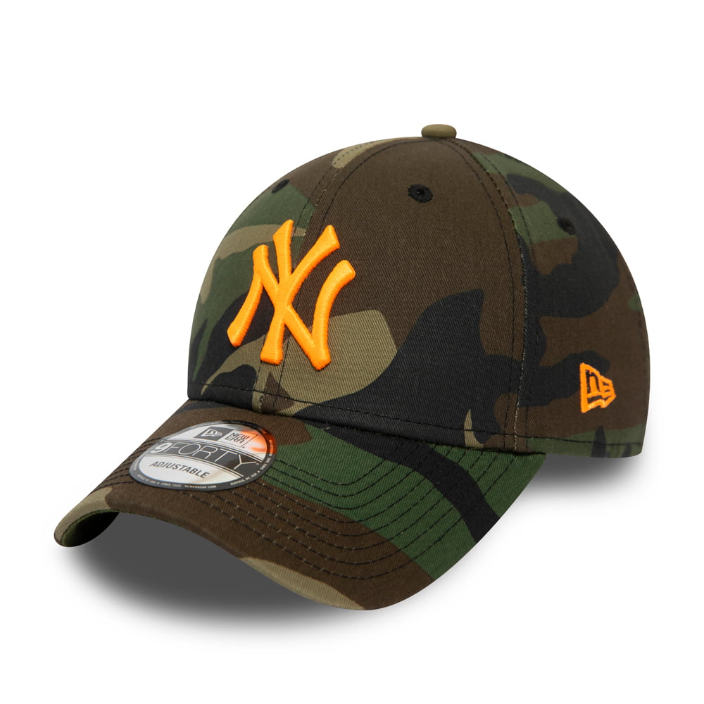 Casquette 9FORTY MLB Camo Essential New York Yankees camouflage-orange NEW ERA