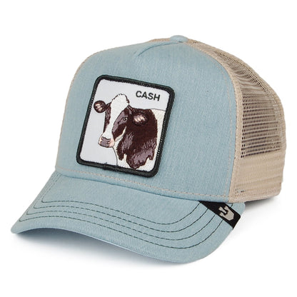 Casquette Trucker Cash Cow bleu clair GOORIN