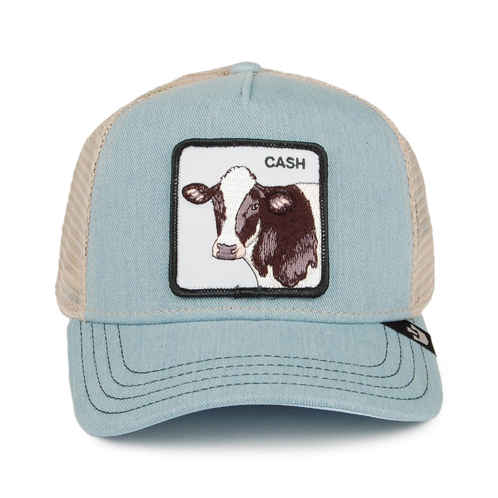 Casquette Trucker Cash Cow bleu clair GOORIN