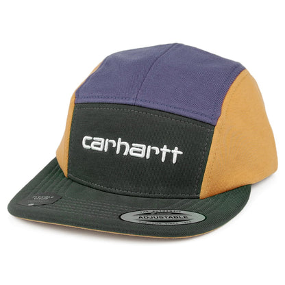 Casquette 5 Panel Tricol bleu sarcelle-jaune-violet CARHARTT WIP