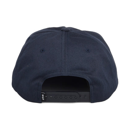 Casquette Snapback Non Structurée Box Logo bleu marine HUF
