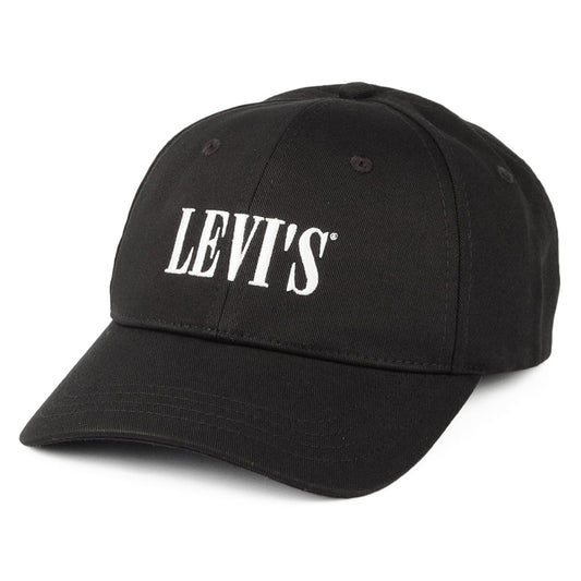 Casquette en Coton Serif Logo noir-blanc LEVI'S