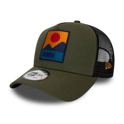 Casquette Trucker Hawaii Location olive NEW ERA