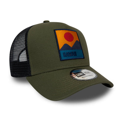 Casquette Trucker Hawaii Location olive NEW ERA