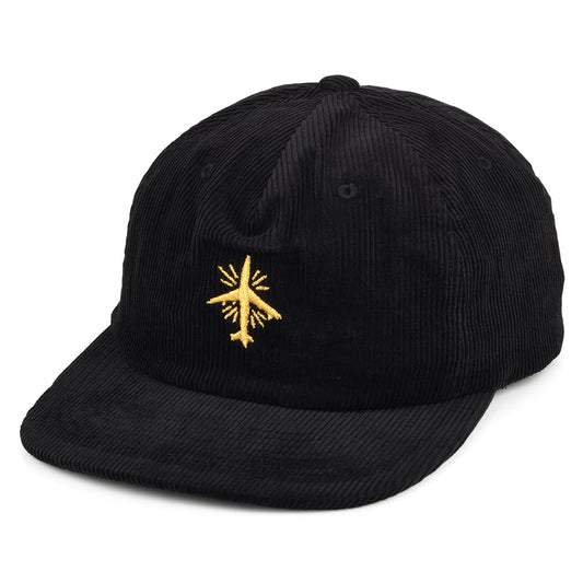 Casquette Snapback en Velours Côtelé BB Mode MP noir BRIXTON