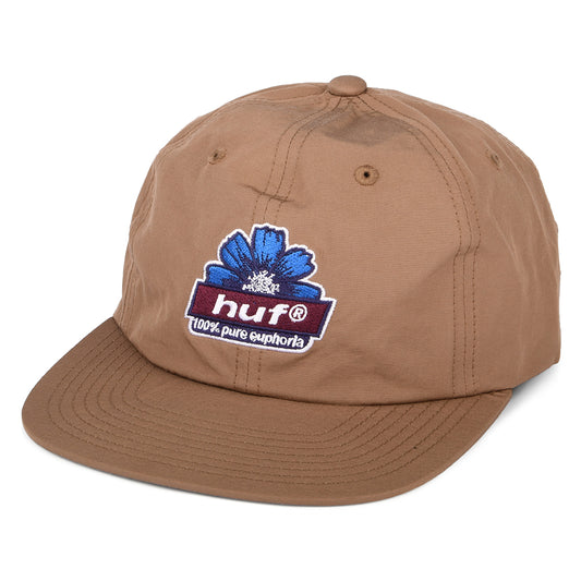 Casquette Strapback à 6 Pans 100% Pure Euphoria toffee HUF