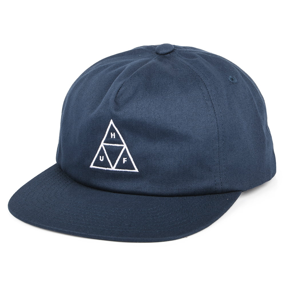 Casquette Snapback Non Structurée Triple Triangle bleu marine HUF