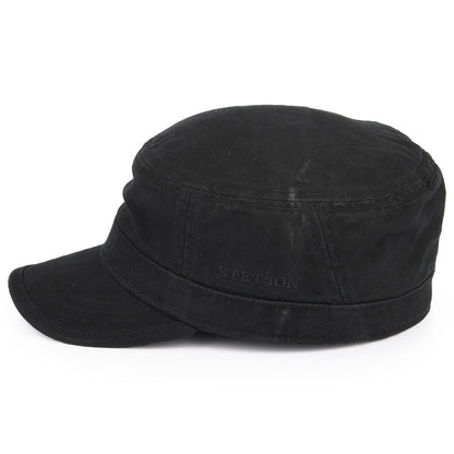 Casquette Militaire en Coton noir STETSON