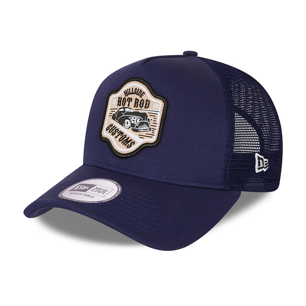 Casquette Trucker A-Frame Hot Rod bleu marine NEW ERA