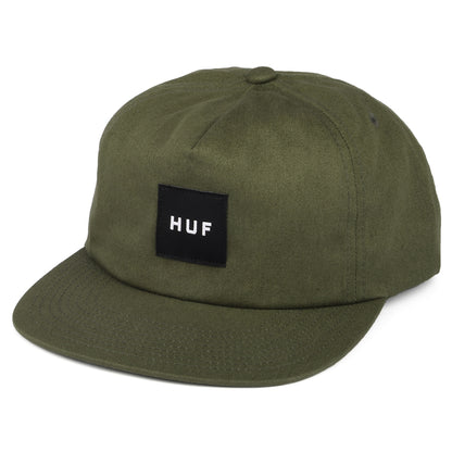 Casquette Snapback Non Structurée Box Logo olive HUF